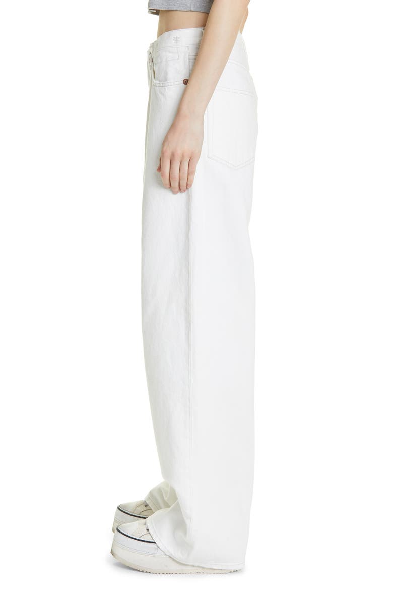 Damon Pleated Rigid Wide Leg Jeans (Nordstrom Exclusive), Alternate, color, NORMA WHITE