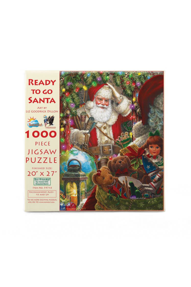 Ready to Go Santa 1000 piece Jigsaw Puzzle for Adults, Alternate, color, Multicolor
