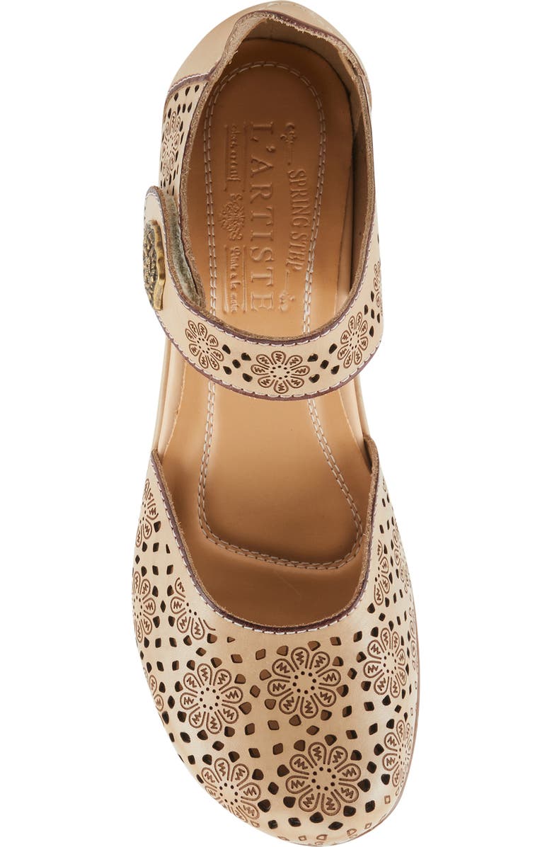 L'Artiste by Spring Step Americana Floral Perforated Pump, Alternate, color,