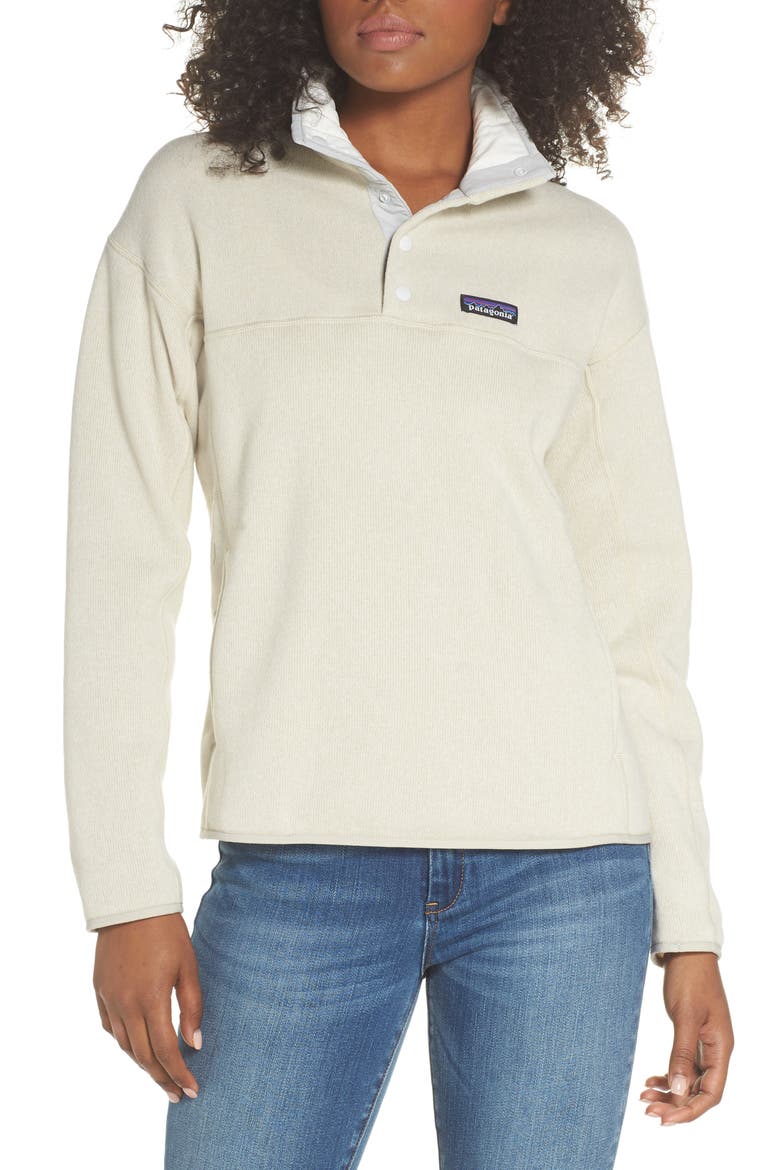 Lightweight Better Sweater® Marsupial Fleece Pullover, Main, color, BLEACHED STONE