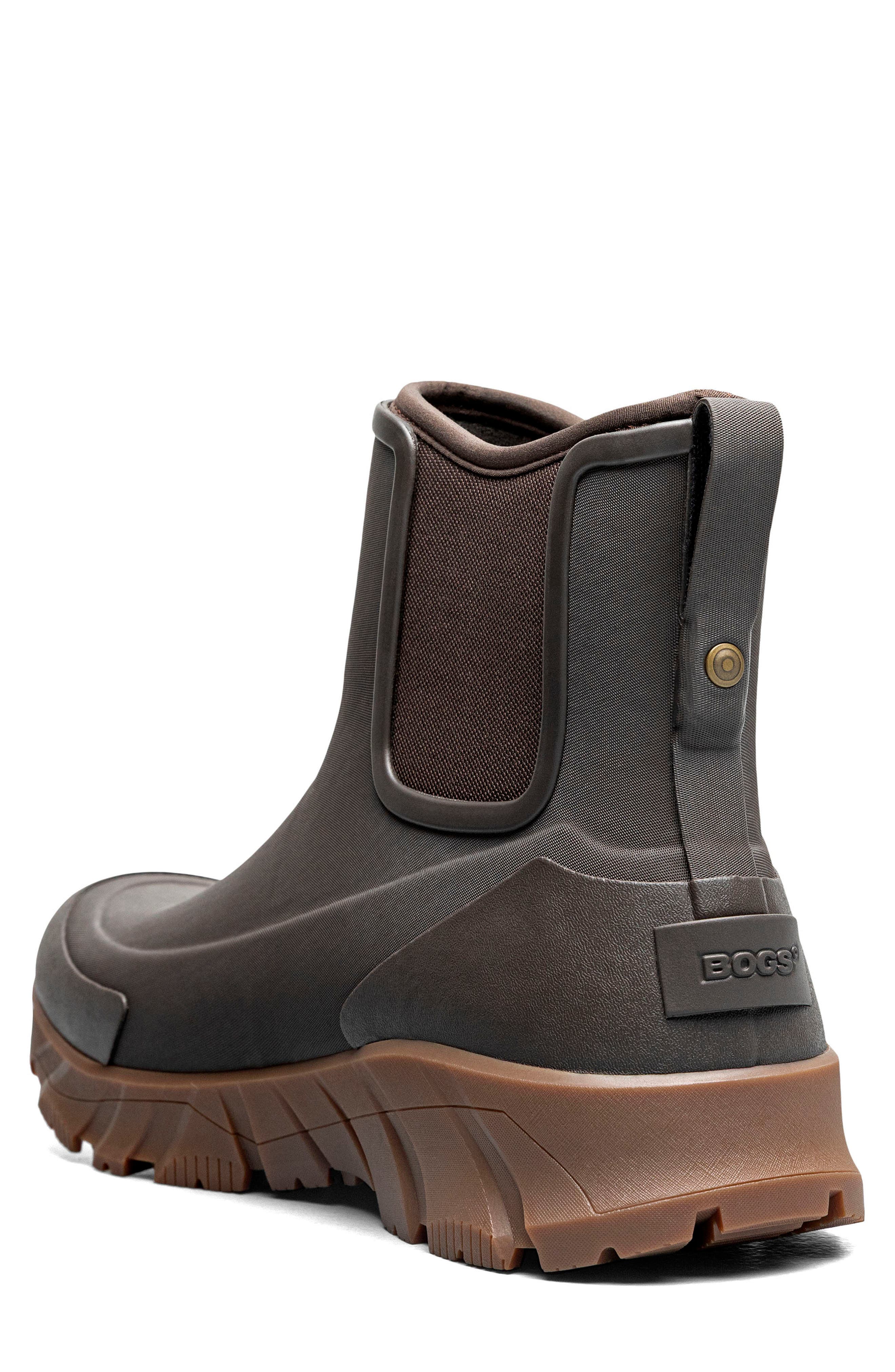 Arcata II Waterproof Chelsea Boot, Alternate, color, DARK BROWN