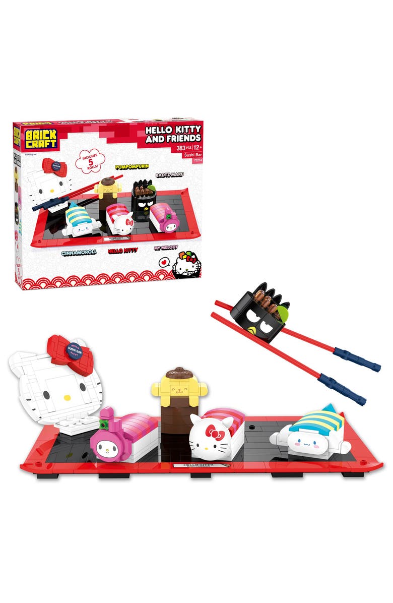 Brickcraft Hello Kitty Sushi Bar Building Set, Main, color, Pink