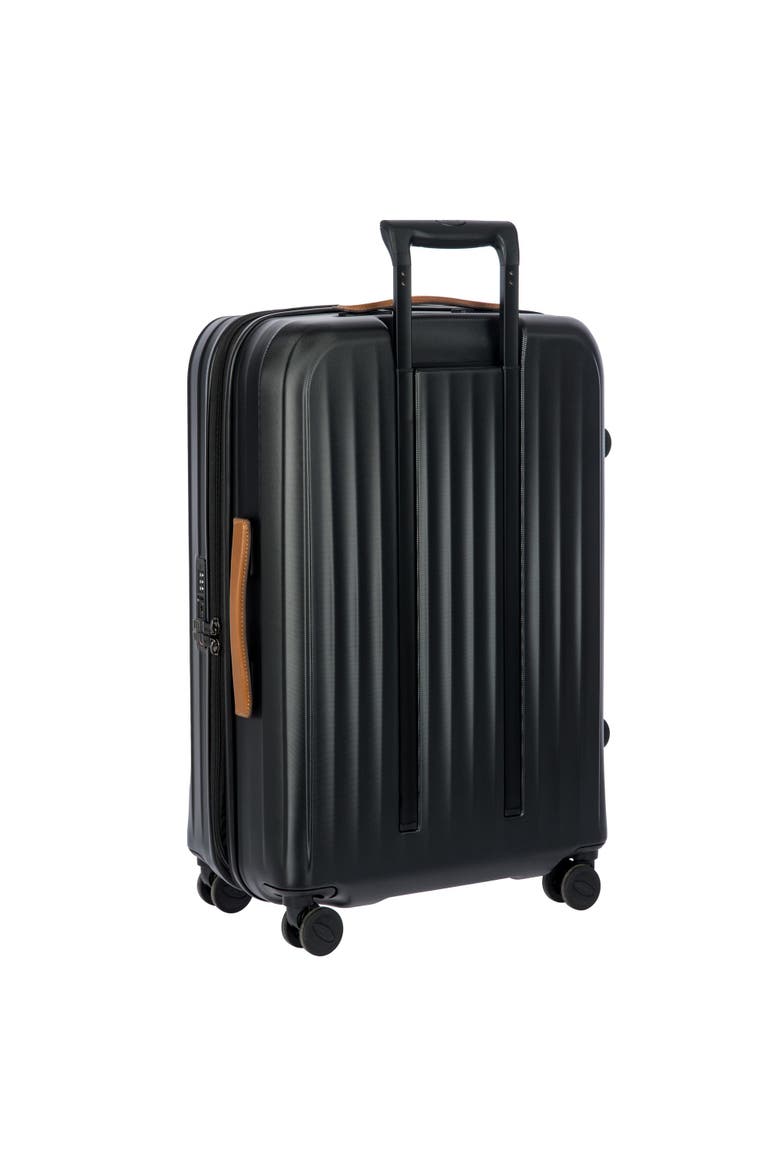 Taormina Hardside Expandable 27" Medium Checked Spinner Luggage, Alternate, color, Black