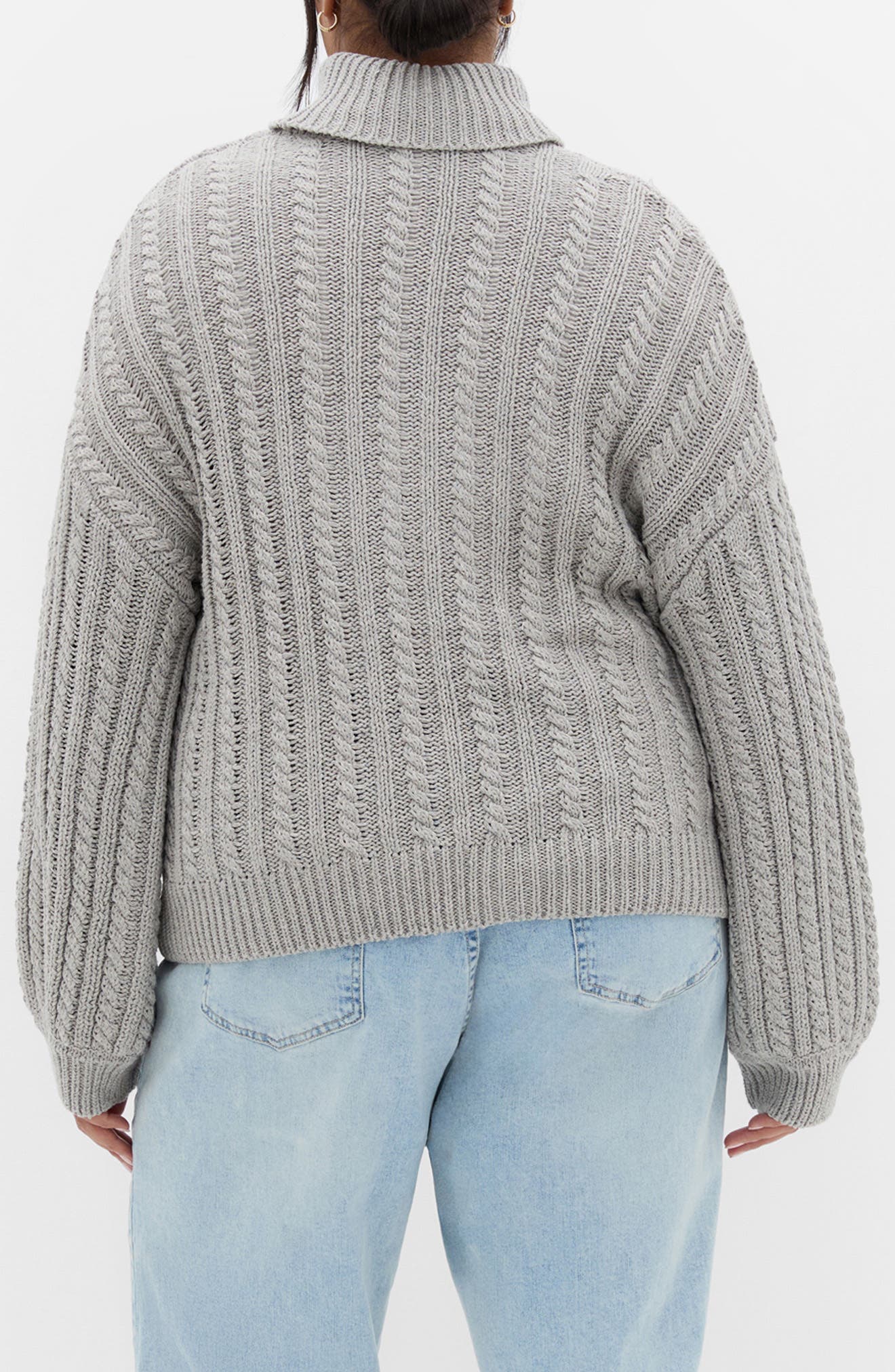 Avah Cable Stitch Turtleneck Sweater - image 2
