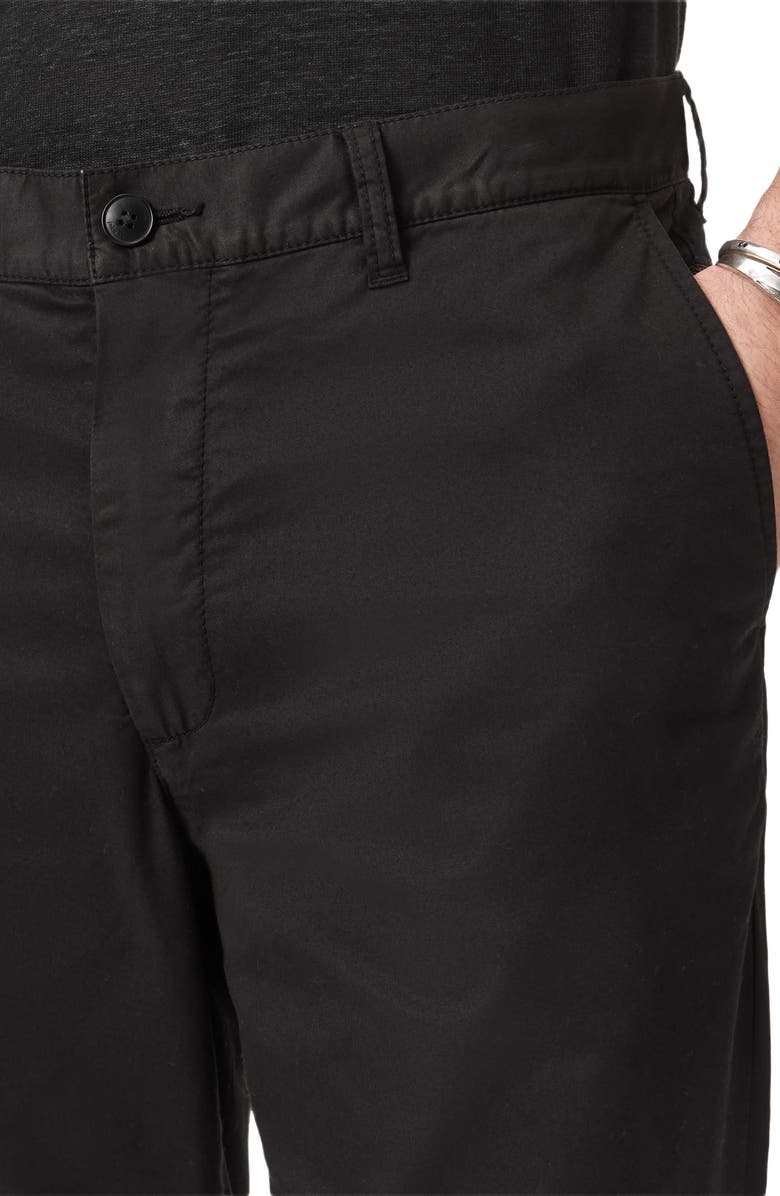 John Varvatos Lenny Slim Fit Chino Pants, Alternate, color, Black