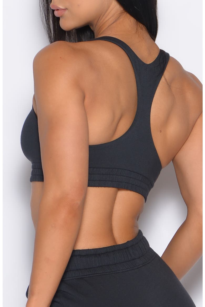 Sweat Lounge Bra, Alternate, color, Vintage Black