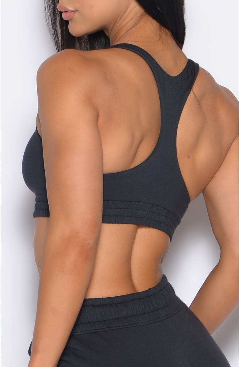 Bombshell Sportswear Sweat Lounge Bra, Alternate, color, Vintage Black