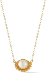 GLAZE JEWELRY Cultured Pearl Shell Pendant Necklace