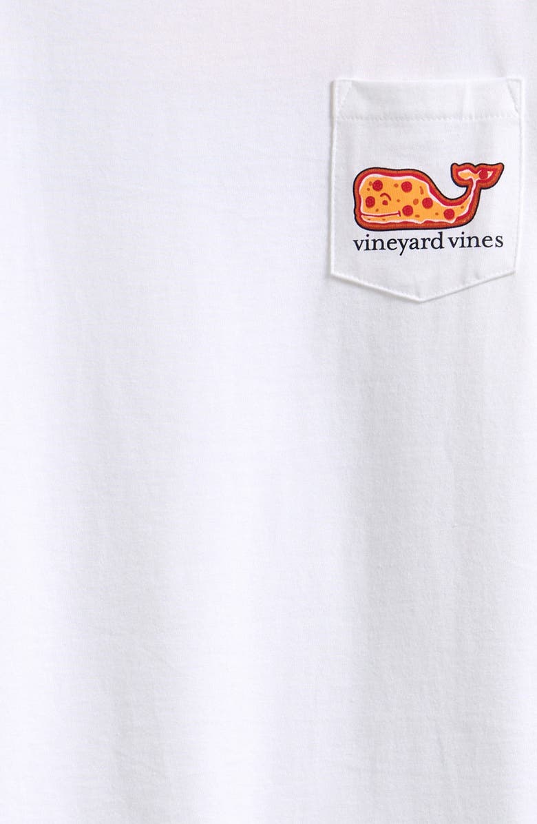 vineyard vines Kids' Game Day Long Sleeve Pocket Graphic T-Shirt, Alternate, color, White Cap