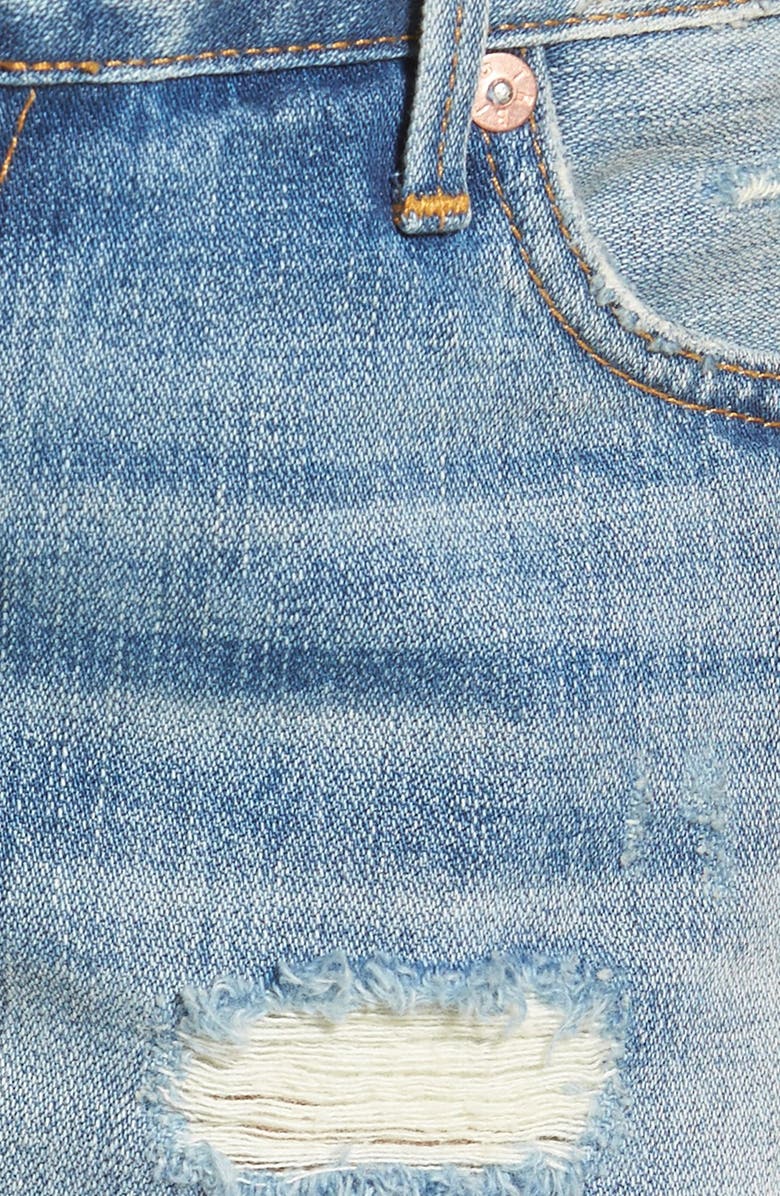 True Religion Brand Jeans Joey Flap Pocket Cutoff Shorts, Alternate, color, 