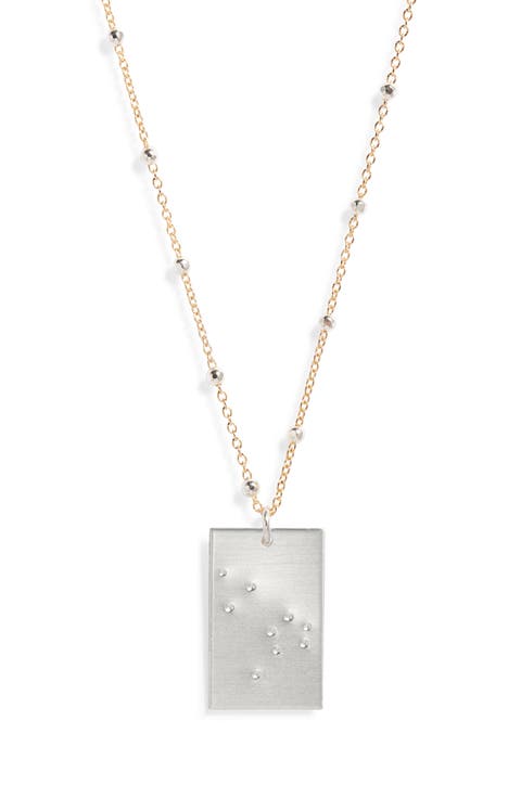 Zodiac Constellation Pendant Necklace