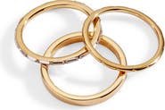 Alex and Ani Baguette Stacking Ring Set of 3