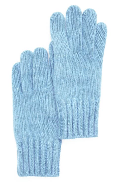 Cashmere Wide Ribbed Cuff Gloves
