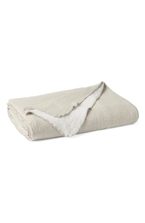 Coyuchi Cozy Organic Cotton Blanket In Gray