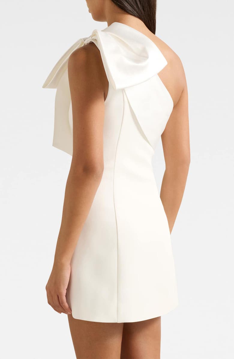 Ever New Holly Bow Shoulder Minidress, Alternate, color, Porcelain