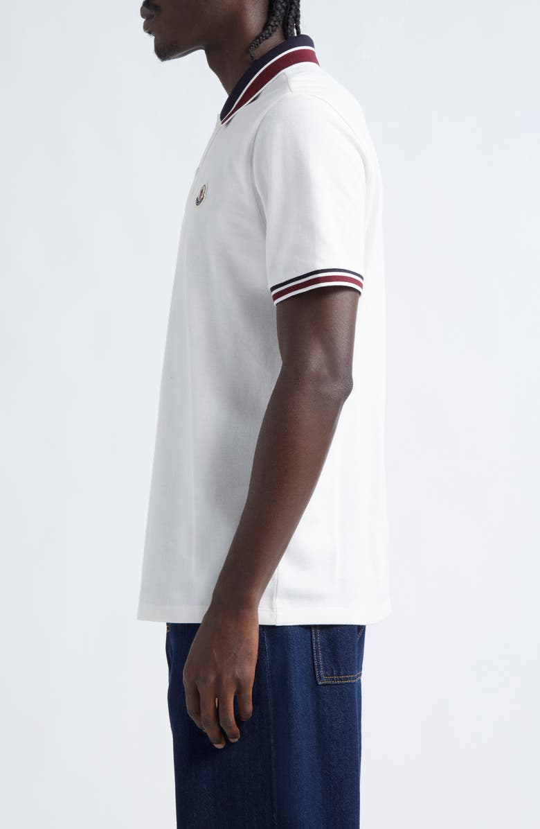 Moncler Tipped Cotton Piqué Polo, Alternate, color,