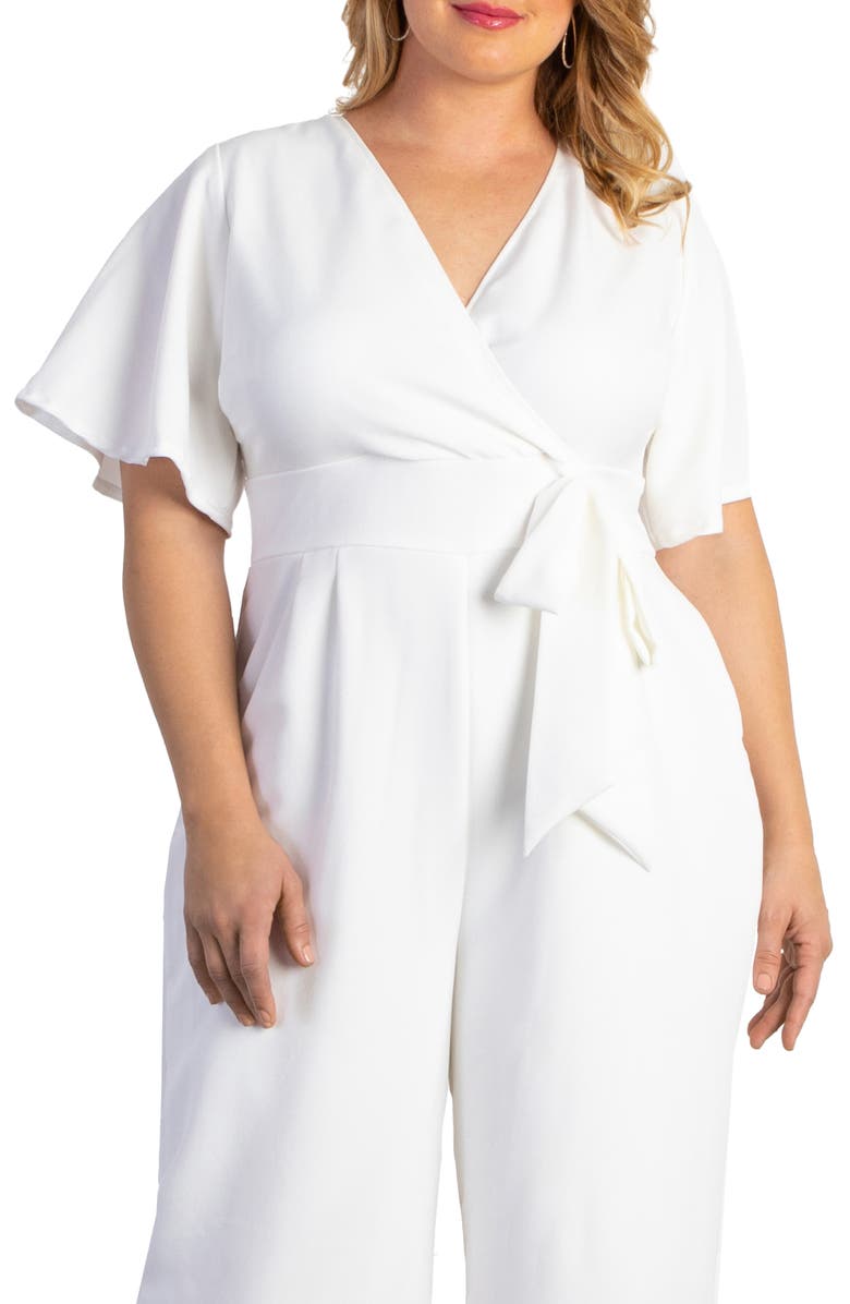 Kiyonna Karina Crepe Jumpsuit, Alternate, color, 