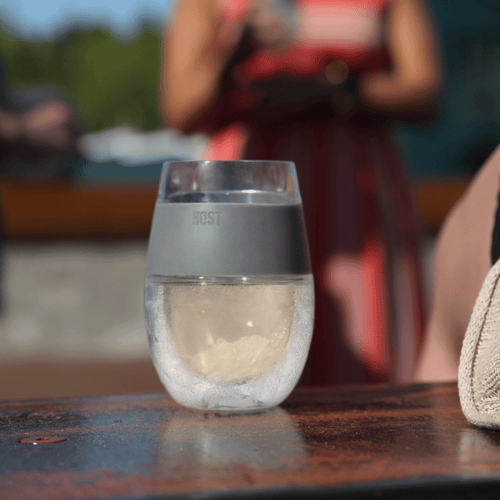 Host Wine Freeze Cooling Cup In Gray