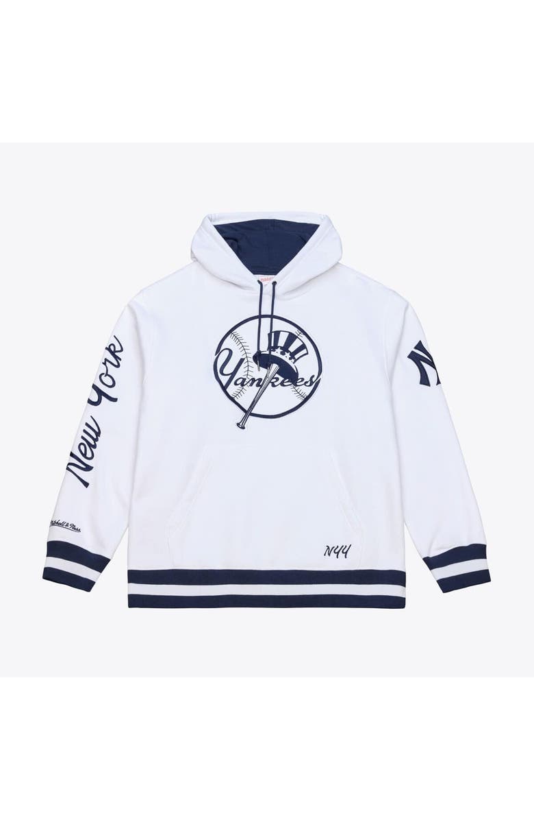 Mitchell & Ness Men's Mitchell & Ness  White New York Yankees Fleece Hoodie, Main, color, White