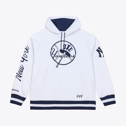 Men's Mitchell & Ness  White New York Yankees Fleece Hoodie