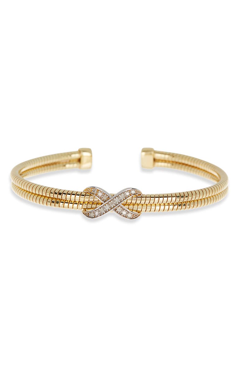 MESHMERISE Diamond Bangle Bracelet - 0.15ct., Main, color, Gold