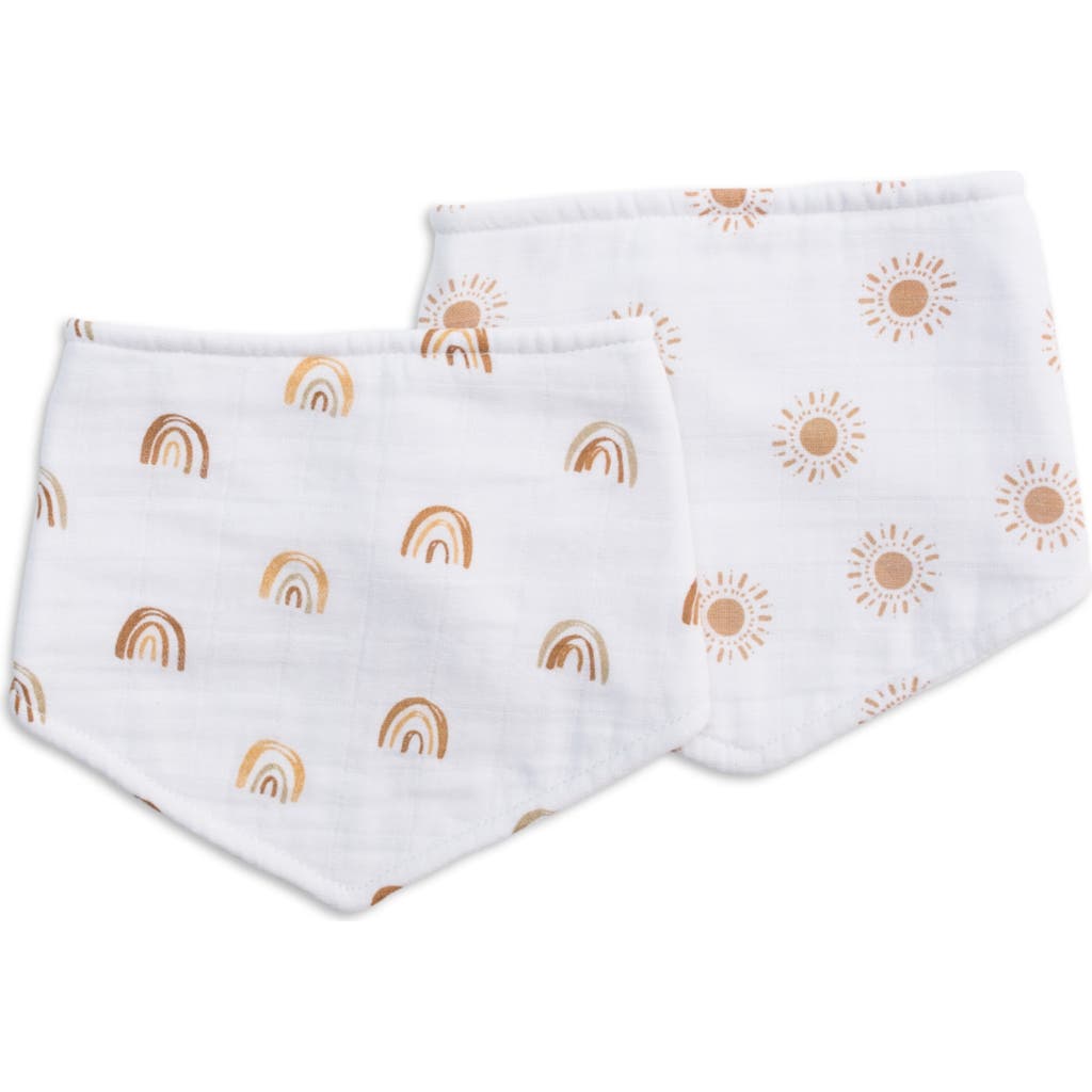 Lulujo Bandana Bibs 2 Pack in Rainbows & Suns  product