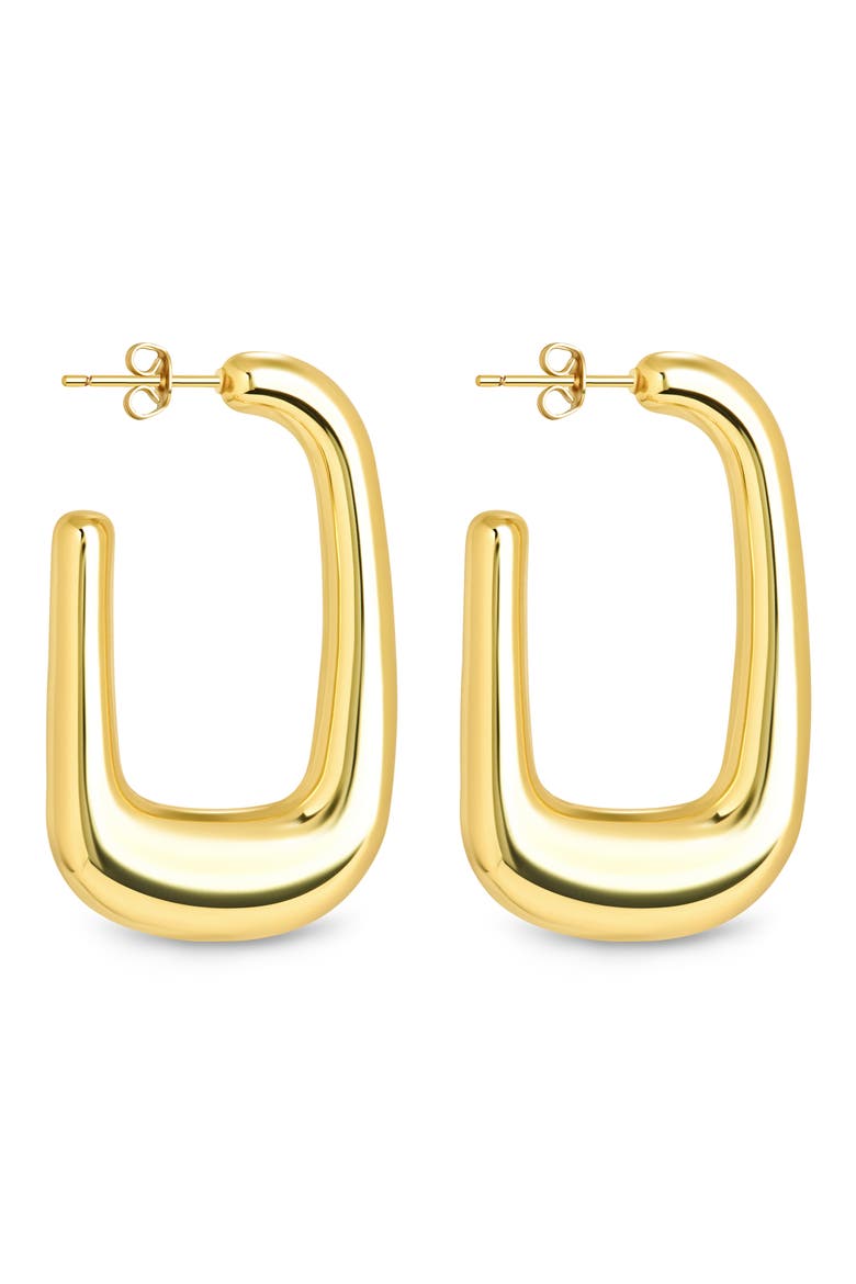 Veronica Tube Hoop Earrings, Alternate, color, GOLD
