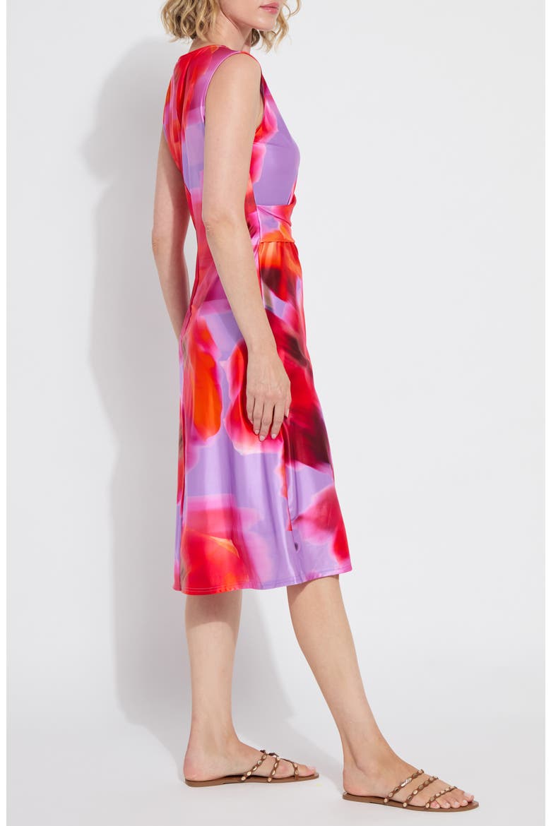 Raquel Drape Midi Dress, Alternate, color, FLOATING FLORAL