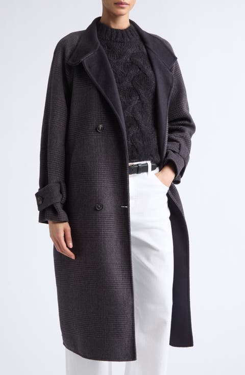 Military Double Breasted Wool & Cashmere Coat