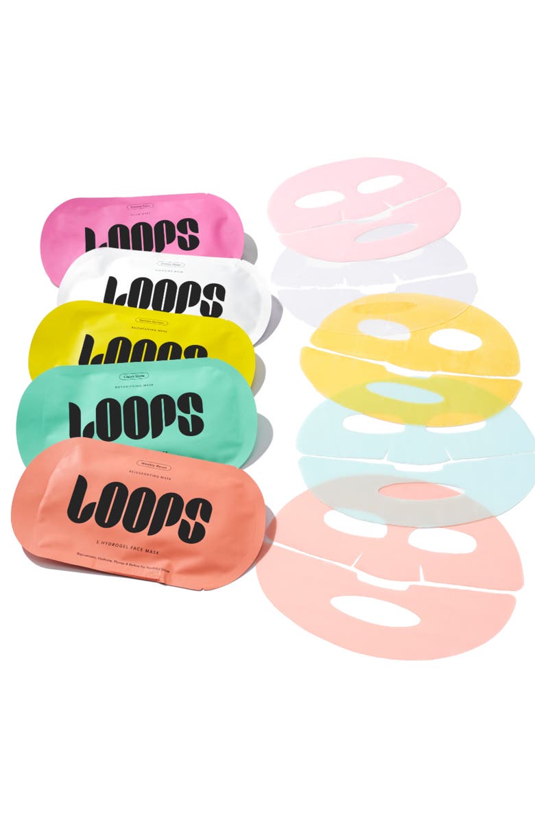 LOOPS Variety 5-Pack Face Masks, Alternate, color, Variety