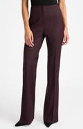 Santorelli Elizabeth Flared Leg Pant in Virgin Wool Stretch