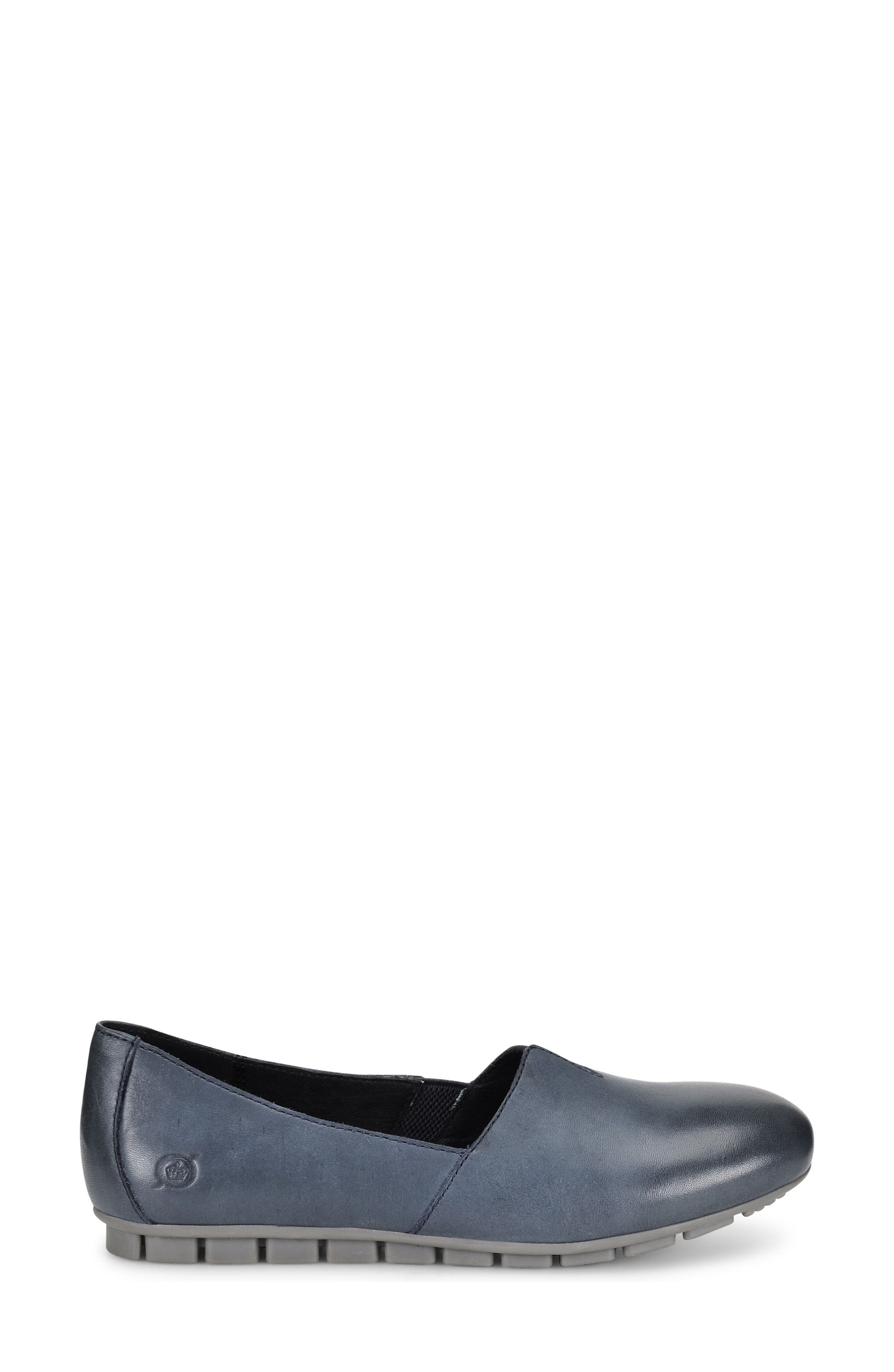 Børn 'Sebra' Flat, Alternate, color, Navy Leather