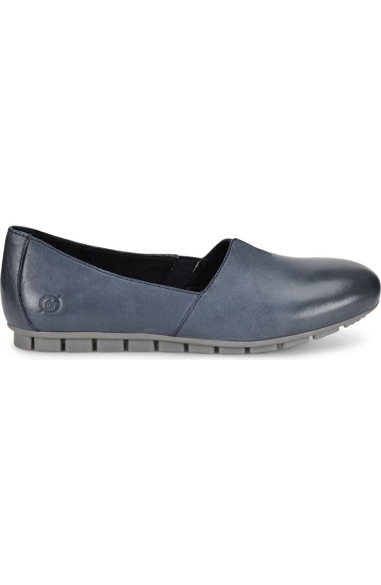 Børn 'Sebra' Flat, Alternate, color, Navy Leather