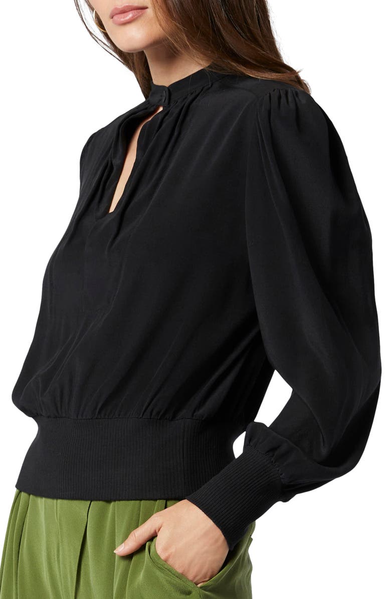 Joie Lyanes Balloon Sleeve Silk Blouse, Alternate, color,