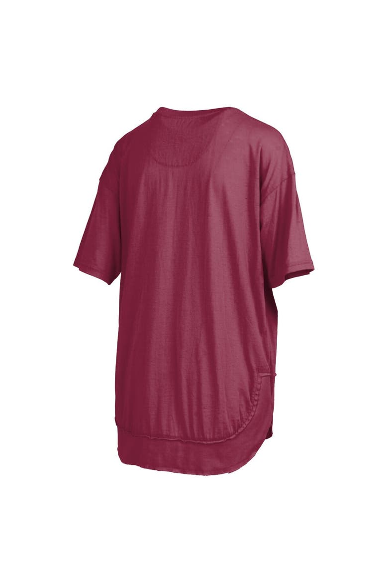Women's Pressbox  Garnet South Carolina Gamecocks Poncho T-Shirt, Alternate, color, Garnet