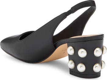 Jute 60 Block Heel Slingback Pump