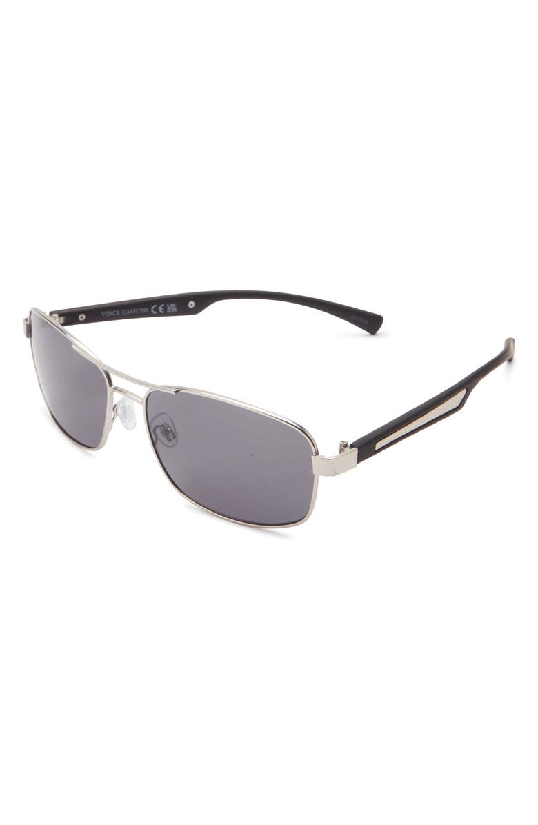 Vince Camuto Navigator Sunglasses, Alternate, color, Silver