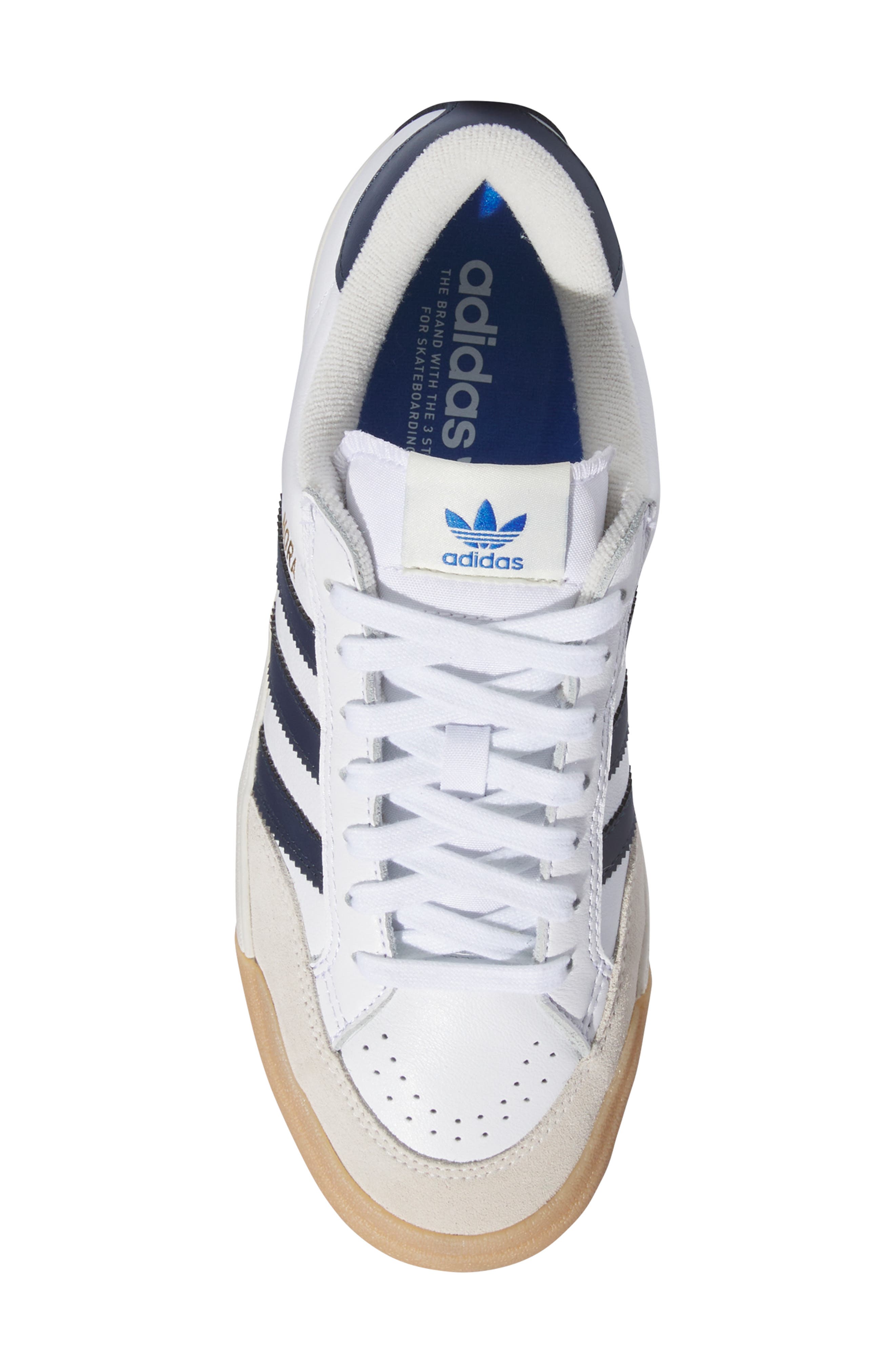 adidas Nora Sneaker, Alternate, color, White/ Navy/ White