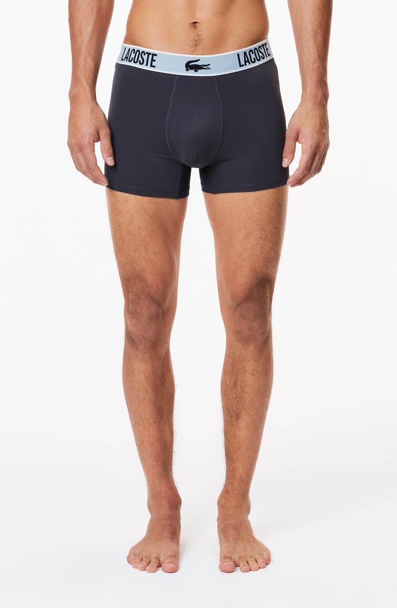 Lacoste Assorted 3-Pack Croc Logo Trunks, Alternate, color,