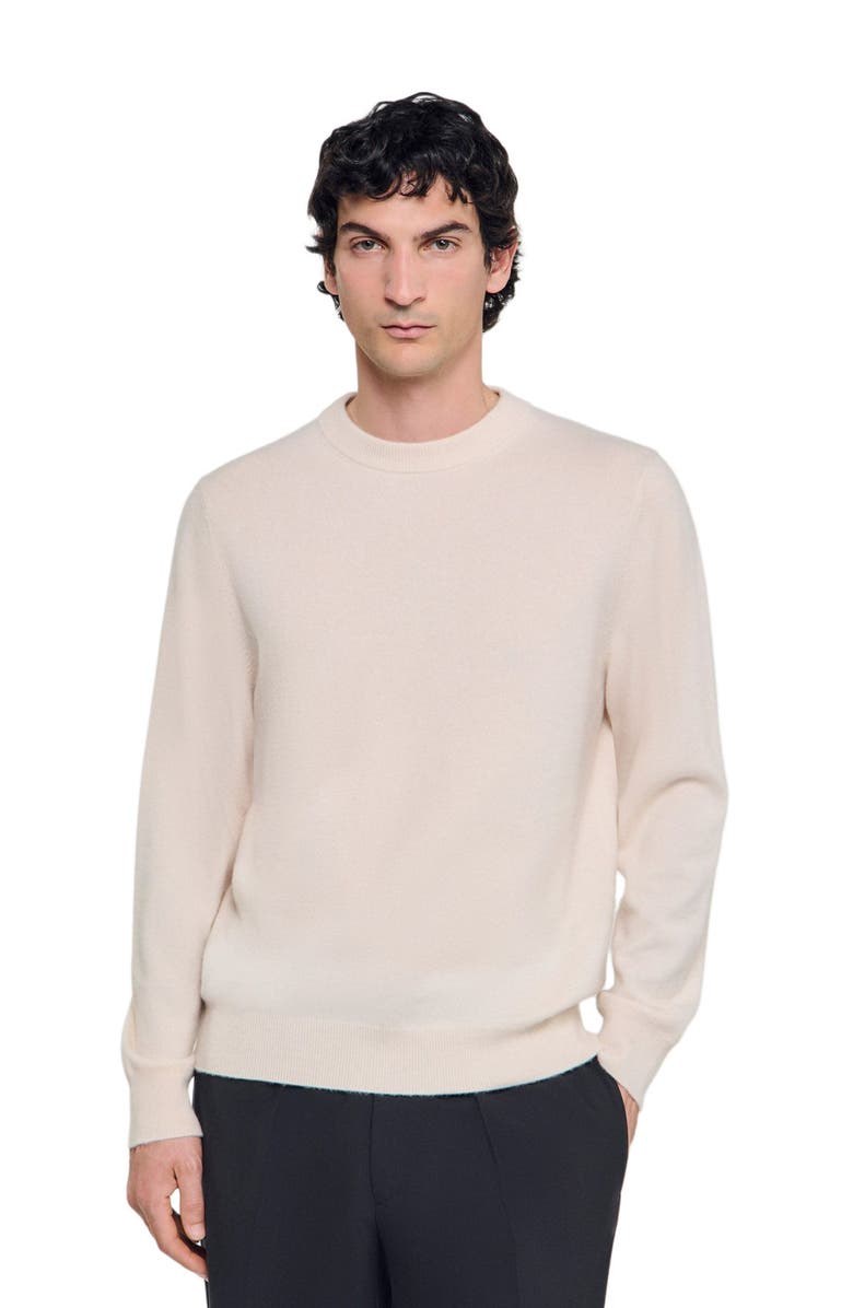 SANDRO Cashmere sweater, Alternate, color, Off White