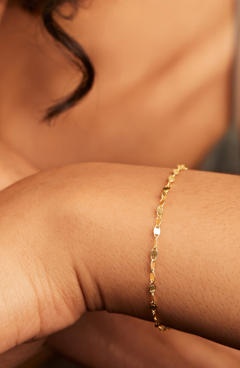 MEJURI Anchor Chain Bracelet, Alternate, color, 