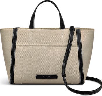 Radley Oak Street ミディアムジップトップ トートバッグ RADLEY London Oak Street Medium Zip Leather Tote - QVC.com