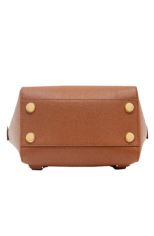 Senreve Mini Maestra Pebbled Leather 4-way Convertible Handbag In Brown