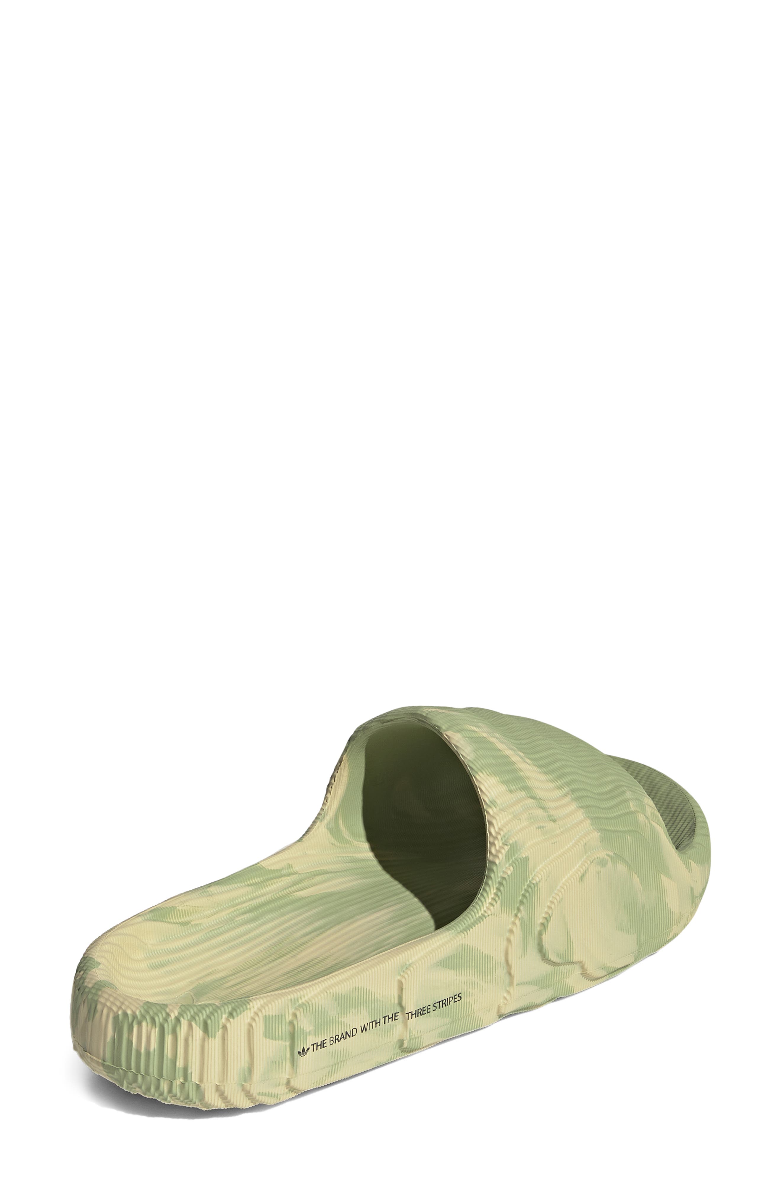Adilette Comfort Slide Sandal, Alternate, color, GREEN MULTI