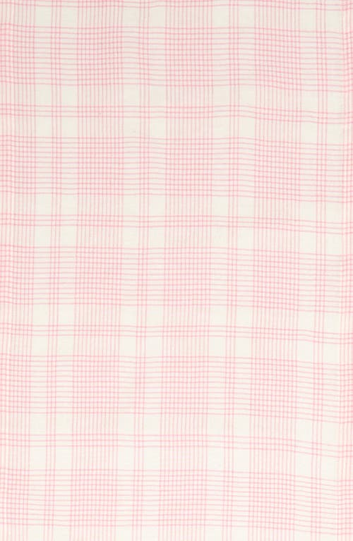 Heather Taylor Home Marianne Plaid Table Runner In Peony