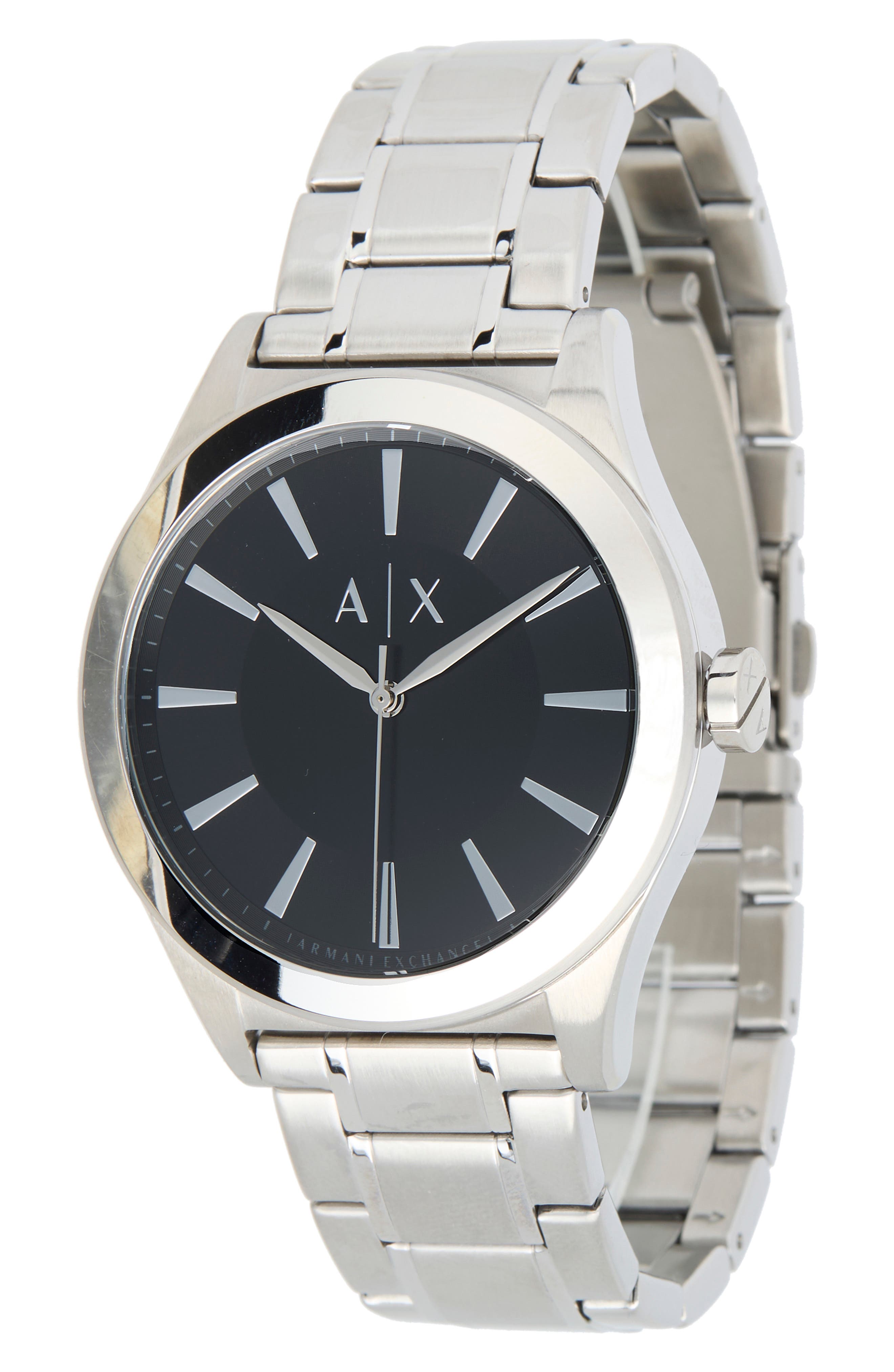 Men's Nico Stainless Steel Black Bracelet Watch, 44mm
