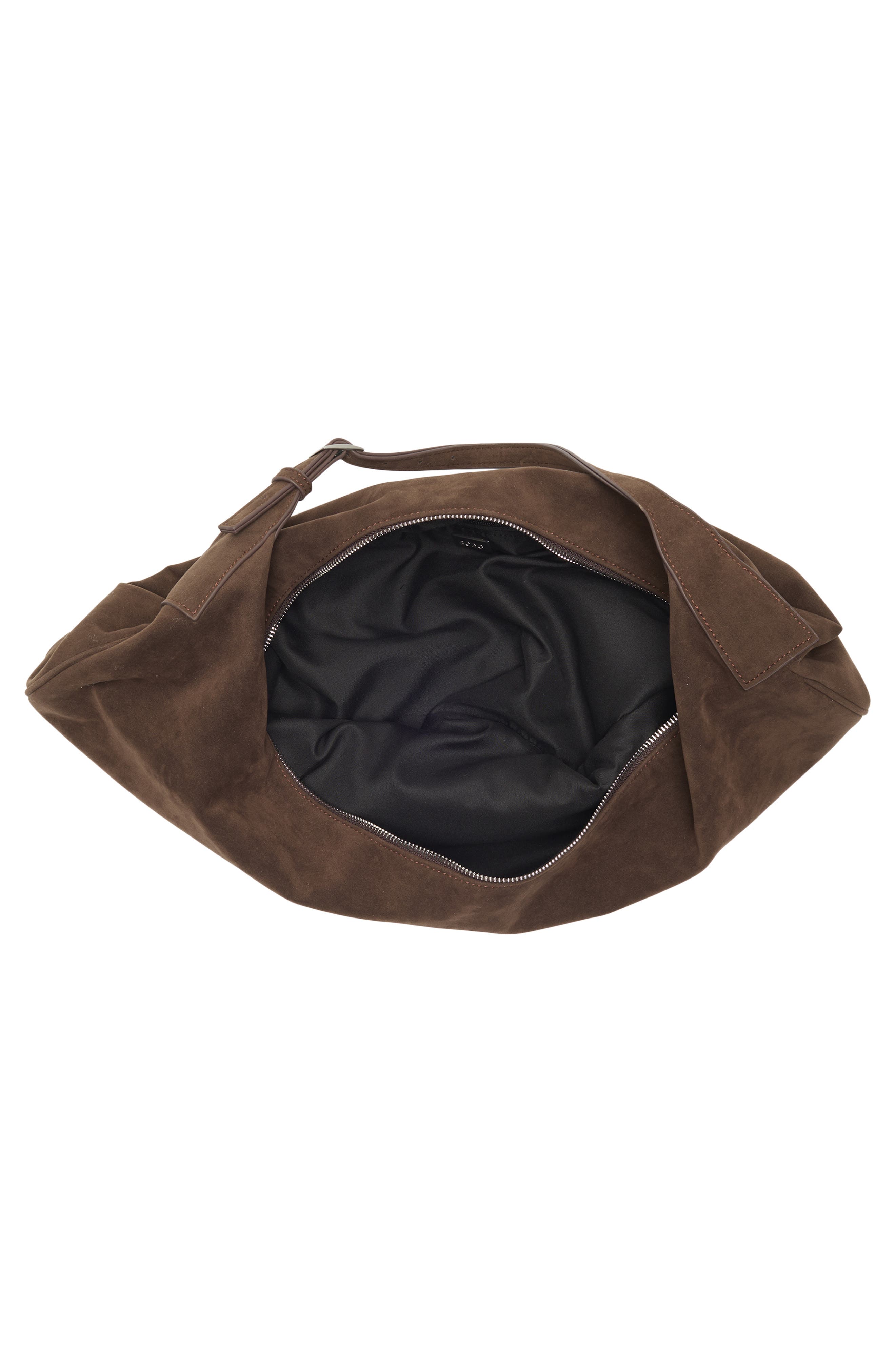 BCBG Crescent Hobo Bag, Alternate, color, Chocolate