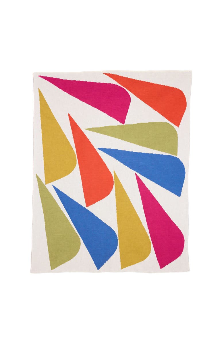 Biquette Easy Breezy Knit Throw Blanket, Main, color, Tutti Frutti