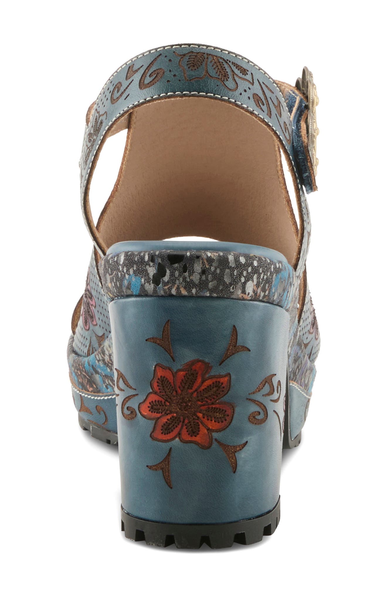 L'Artiste by Spring Step Jawdrop Sandal, Alternate, color, Navy Multi