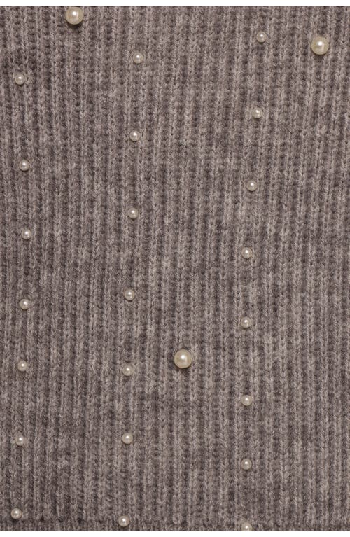 Petal And Pup Petal & Pup Makena Faux Pearl Sweater In Gray